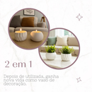 Kit 2 Velas Aromáticas com Recipiente Reutilizável