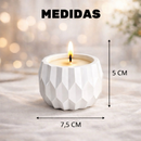 Kit 2 Velas Aromáticas com Recipiente Reutilizável