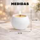 Vela Aromática Artesanal + Vaso Recipiente Reaproveitável para Decoração