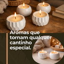 Vela Aromática Artesanal + Vaso Recipiente Reaproveitável para Decoração