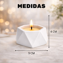 Kit 2 Velas Aromáticas Artesanais Recipiente Reutilizável para Vaso de Plantas Presente